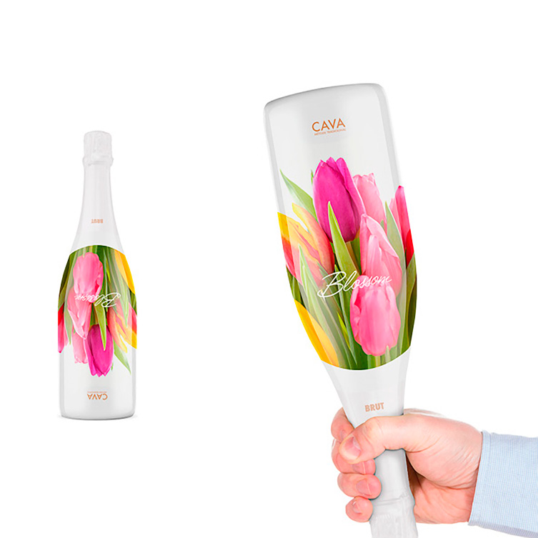 Cava Brut Blossom Packaging - by Packlab