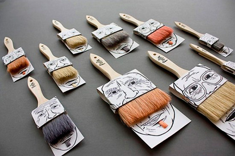 Poilu Paint Brush Packaging - by Simon LalibertÃ©