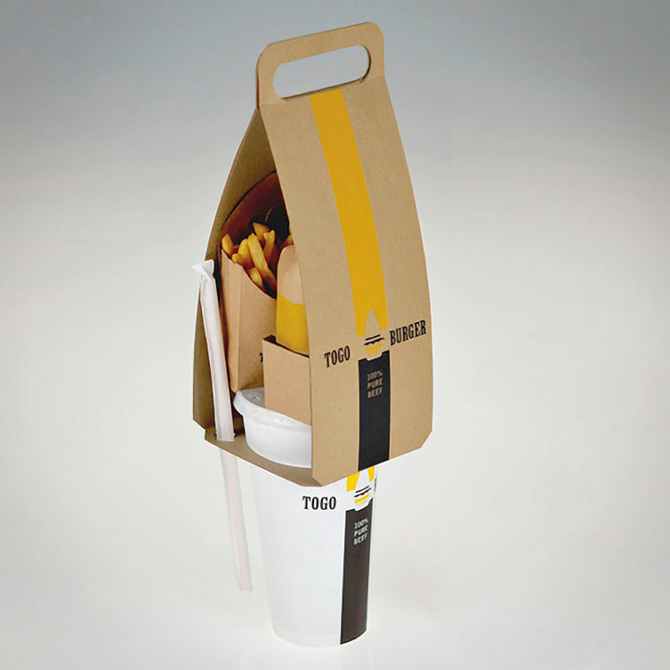 To Go Burger Waste-Reducing Concept Packaging - by Seulbi Kim